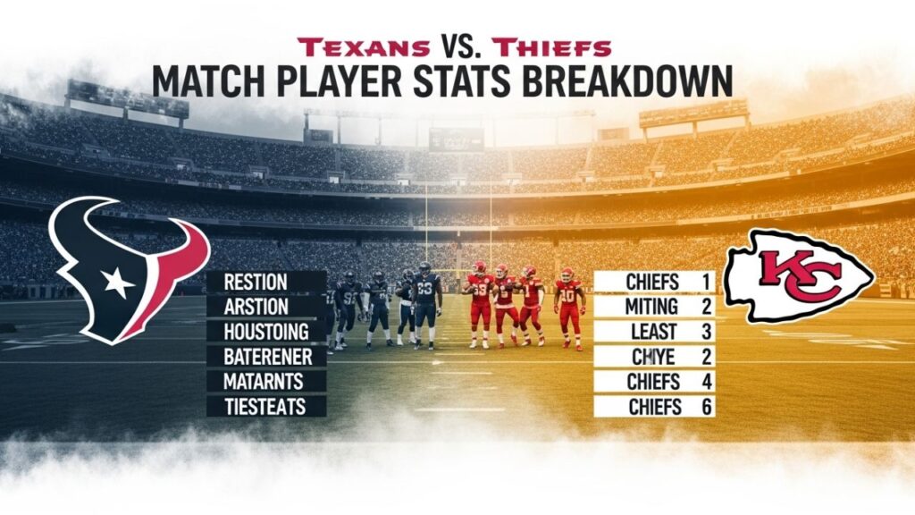 texans vs kansas city chiefs match player stats