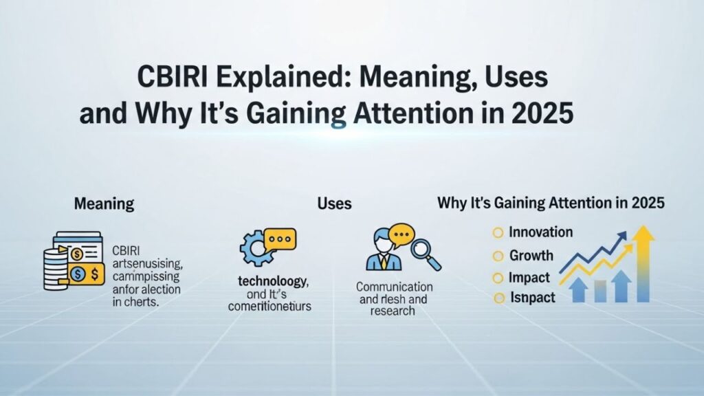 CBIRI Explained: Meaning, Uses, and Why It’s Gaining Attention in 2025